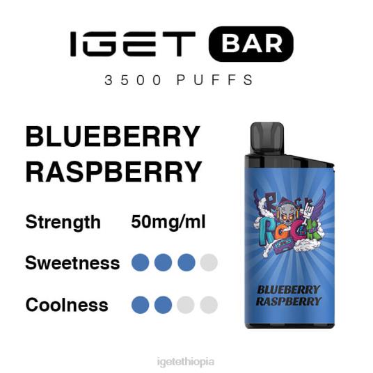 IGET Vape Sale Bar 3500 Puffs B2066306 Blueberry Raspberry
