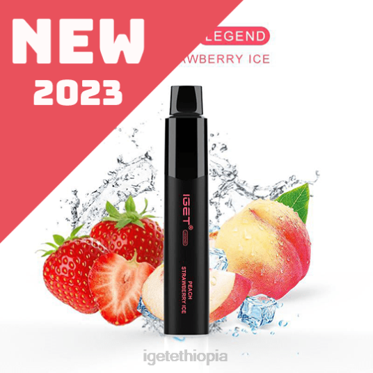 Online IGET Vapes LEGEND - 4000 PUFFS B2066614 Peach Strawberry Ice
