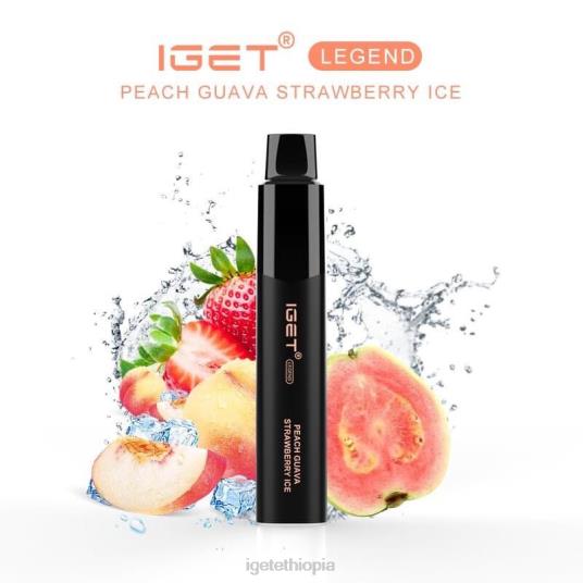 IGET Online LEGEND - 4000 PUFFS B2066651 Peach Guava Strawberry Ice