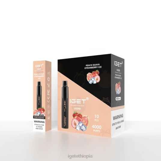 IGET Sale Legend 4000 Puffs B2066320 Peach Guava Strawberry Ice