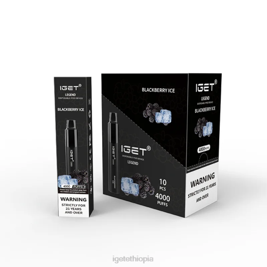 IGET Vape Price Legend 4000 Puffs B2066324 Blackberry Ice