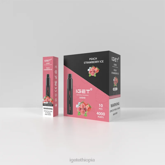 IGET Sale Legend 4000 Puffs B2066330 Peach Strawberry Ice