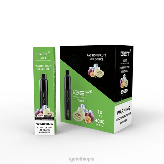 IGET Vape Price Legend 4000 Puffs B2066334 Passion Fruit Melon Ice