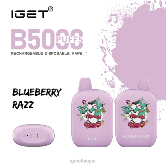 IGET Vape Sale B5000 B2066310 Blueberry Razz