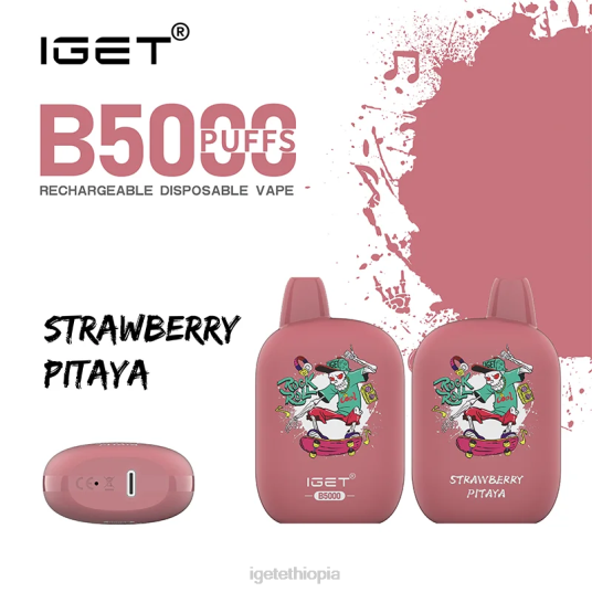 IGET Vape Price B5000 B2066313 Strawberry Pitaya