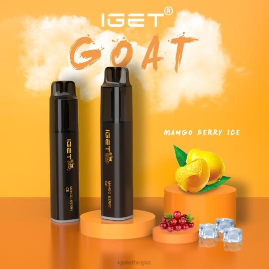 Online IGET Vapes GOAT - 5000 PUFFS B2066559 Mango Berry Ice