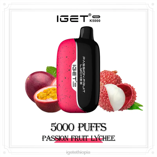 IGET Vape Flavours Moon 5000 Puffs B2066220 Passion Fruit Lychee