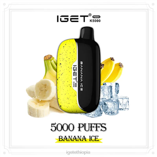 IGET Online Moon 5000 Puffs B2066221 Banana Ice