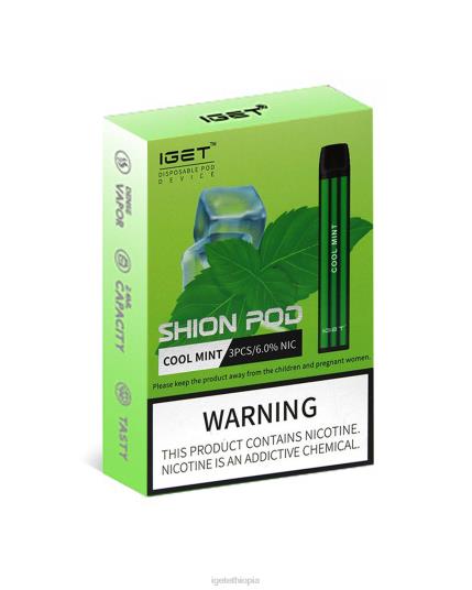 3 x IGET Vape Price Shion B206611 Cool Mint