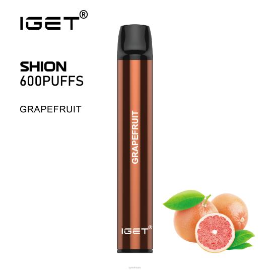 3 x Online IGET Vapes Shion B206614 Grapefruit