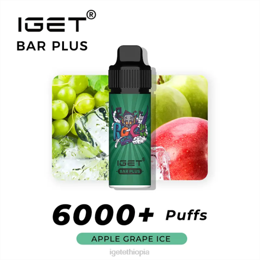 IGET Sale BAR PLUS - 6000 PUFFS B2066591 Apple Grape Ice
