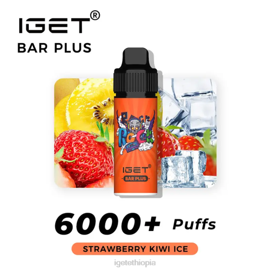 IGET Online Bar Plus 6000 Puffs B2066241 Strawberry Kiwi Ice