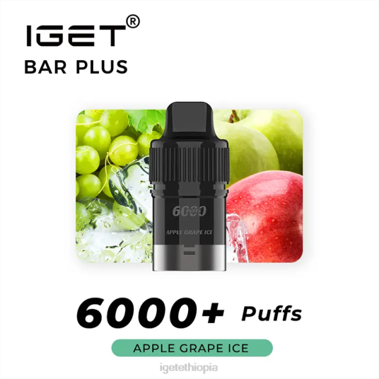 IGET Shop Bar Plus Pod 6000 Puffs B2066253 Apple Grape Ice