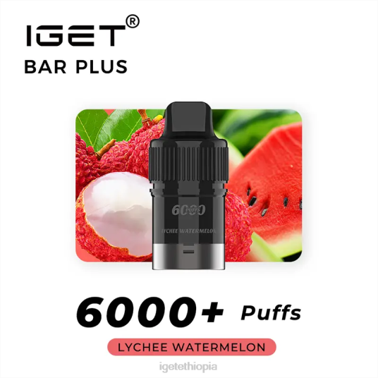 IGET Sale Bar Plus Pod 6000 Puffs B2066255 Lychee Watermelon