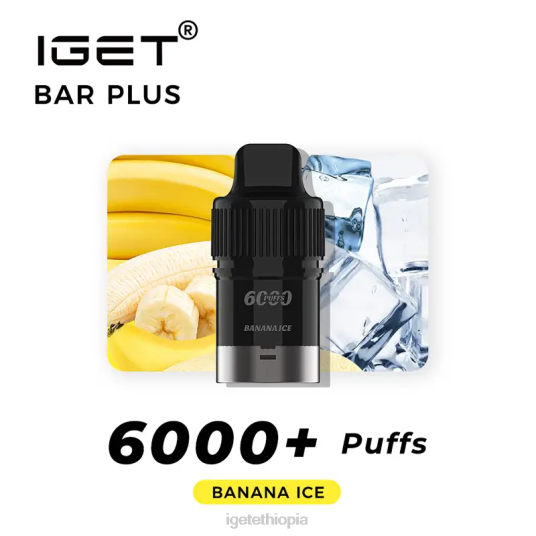 IGET Shop Bar Plus Pod 6000 Puffs B2066264 Banana Ice