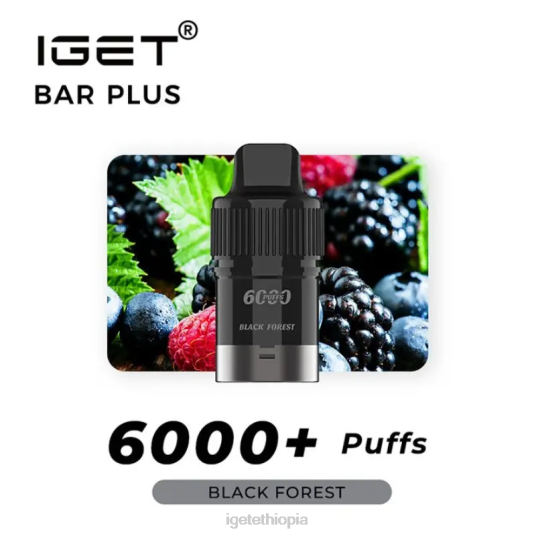 IGET Sale Bar Plus Pod 6000 Puffs B2066265 Black Forest