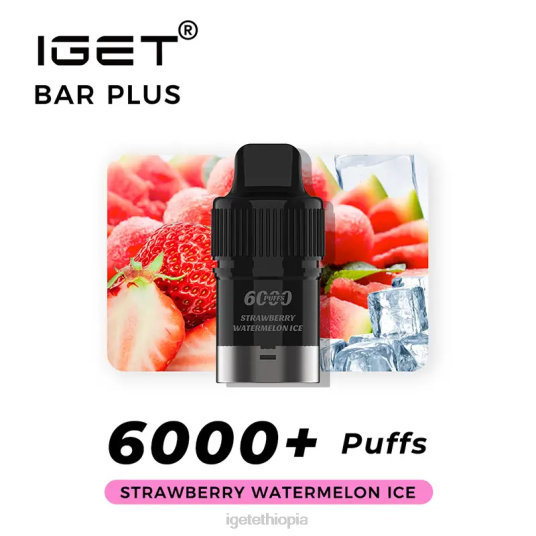 IGET Online Bar Plus Pod 6000 Puffs B2066271 Strawberry Watermelon Ice